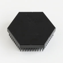Load image into Gallery viewer, Back of the Black hexagon shaped kenzan