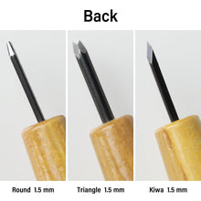 Load image into Gallery viewer, 3PCS 1.5mm Woodworking Chisel Kit - Wazakura Japan
