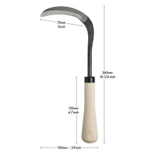 Load image into Gallery viewer, 3"(75mm) Blade, Bonsai Repotting Sickle - Wazakura Japan