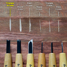 Load image into Gallery viewer, V-Parting Triangle Carving Chisel - Wazakura Japan