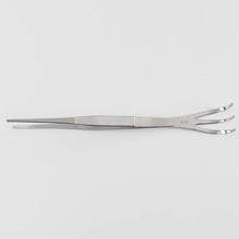 Load image into Gallery viewer, Bonsai Curved Tip Tweezer with Rake 8.6"(220mm) - Wazakura Japan