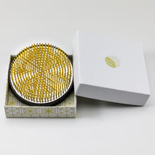 Load image into Gallery viewer, Ikebana Kenzan Japanese Flower Holder,  Big Size, Round (3.5 in) (Brass)
