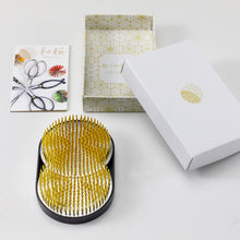Load image into Gallery viewer, Sun and Moon Ikebana Kenzan, Pin Frog Japanese Flower Holder for Floral Arrangement - Big Size - 4 inch

