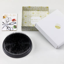Load image into Gallery viewer, Big Round Black Ikebana Kenzan Flower Pin Frog 4 inch

