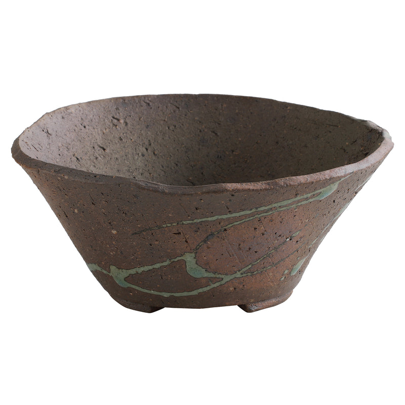 [ Tokoname Series ] Rustic Tatara Bonsai Pot 6.3