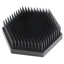 Load image into Gallery viewer, Black hexagon shaped Ikebana Kenzan

