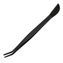 Load image into Gallery viewer, Black Coated Bonsai Curved Tip Tweezer with Spatula 8.6"(220mm) - Wazakura Japan
