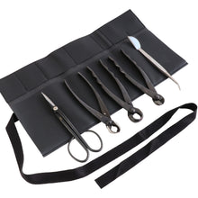 Load image into Gallery viewer, 5PCS Bonsai Tool Kit [ Twig Scissors + 3 Cutters + Tweezers] - Wazakura Japan
