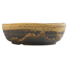 Load image into Gallery viewer, [ Shigaraki Series ] Sand Brown Stripe Glazed Bonsai Pot 8.2" (210 mm) - Wazakura Japan
