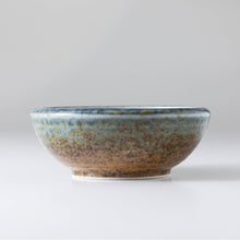 Load image into Gallery viewer, [ Minoyaki Series ] Small Ikebana Vase Round 5"(128mm) Brown and Blue - Wazakura Japan
