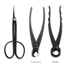Load image into Gallery viewer, 5PCS Bonsai Tool Kit [ Twig Scissors + 3 Cutters + Tweezers] - Wazakura Japan
