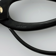 Load image into Gallery viewer, Close up on the Made In Japan Engraving on the Koryu Ikebana Scissors
