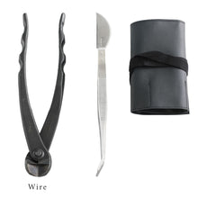 Load image into Gallery viewer, 5PCS Bonsai Tool Kit [ Satsuki Scissors + 3 Cutters + Tweezers] - Wazakura Japan
