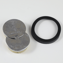 Load image into Gallery viewer, Sun and Moon Kenzan view from the base next to rubber gasket
