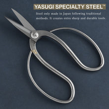Load image into Gallery viewer, Stainless Yasugi Steel Traditional Bonsai Scissors 7"(180mm) - Wazakura Japan
