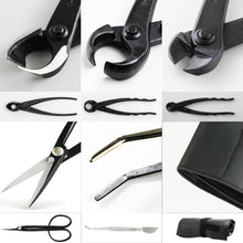 Load image into Gallery viewer, 5PCS Bonsai Tool Kit [ Twig Scissors + 3 Cutters + Tweezers] - Wazakura Japan
