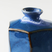 Load image into Gallery viewer, [Minoyaki Series] Small Ikebana Vase Hexagon Shaped Blue - Wazakura Japan
