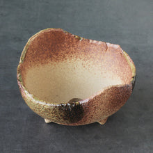 Load image into Gallery viewer, [ Banko Series ] Rustic Crescent Bonsai Pot 4.7" (120mm) - Sand Green - Wazakura Japan
